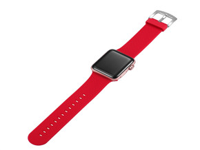 碳纖維紋（wén）紅色表帶