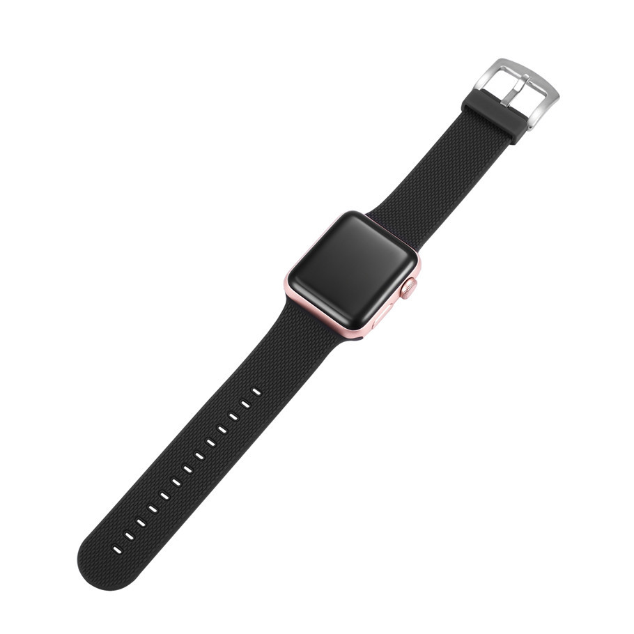 蘋(píng)果矽迷碳纖(xiān)維紋(wén)黑色(sè)矽膠(jiāo)表帶 蘋果矽迷碳纖維紋黑色矽膠表帶