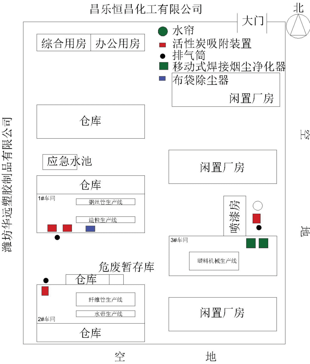廠區平（píng）麵（miàn）布置圖（比例（lì）尺1:1000）