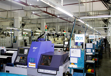 CNC數控車床（chuáng）走心機加工（gōng）車間 